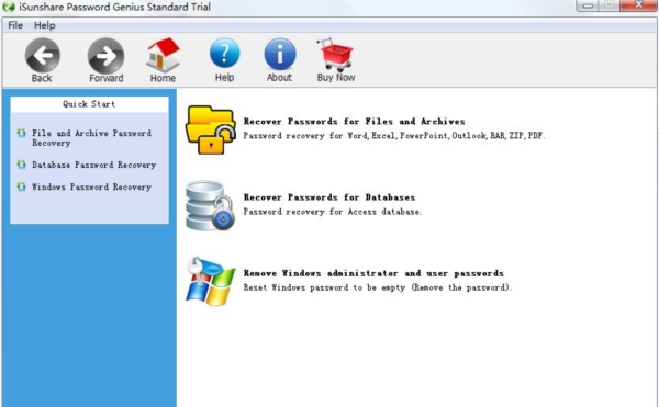 iSunsharePassword密码恢复工具汉化版 v1.2