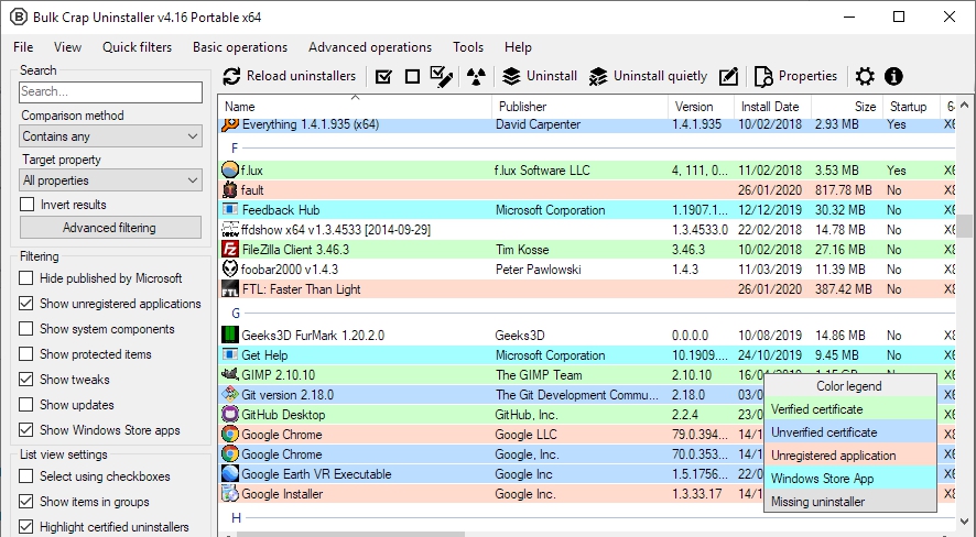 BCUninstaller v5.9 BCUninstaller v5.9