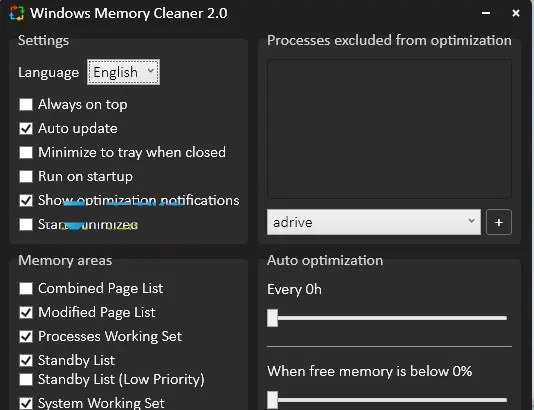 WindowsMemoryCleaner汉化 v2.5.0.3