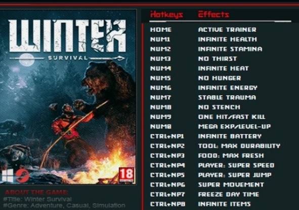 冬日幸存者Winter Survival修改器FUTUREX版 v20240308 冬日幸存者Winter Survival修改器FUTUREX版 v20240308