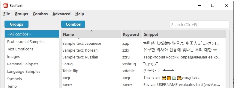Beeftext文本替换工具 v16.0.1 Beeftext文本替换工具 v16.0.1