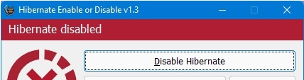 电脑休眠启用禁用工具 v1.5