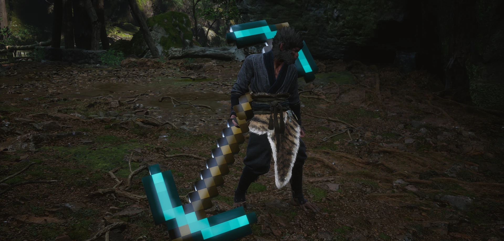 黑神话悟空我的世界钻石镐MOD v2.1 黑神话悟空我的世界钻石镐MOD v2.1