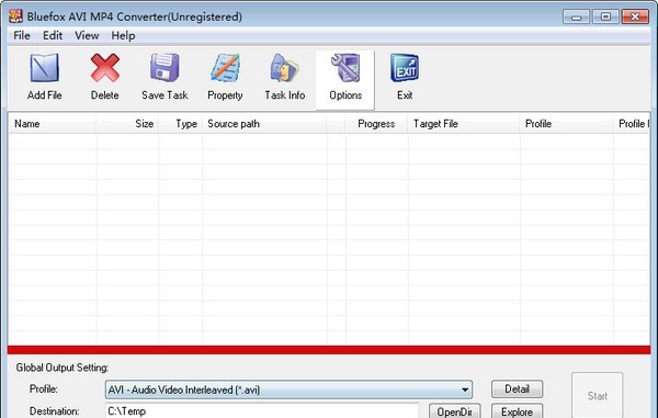 Bluefox AVI MP4 Converter v3.01